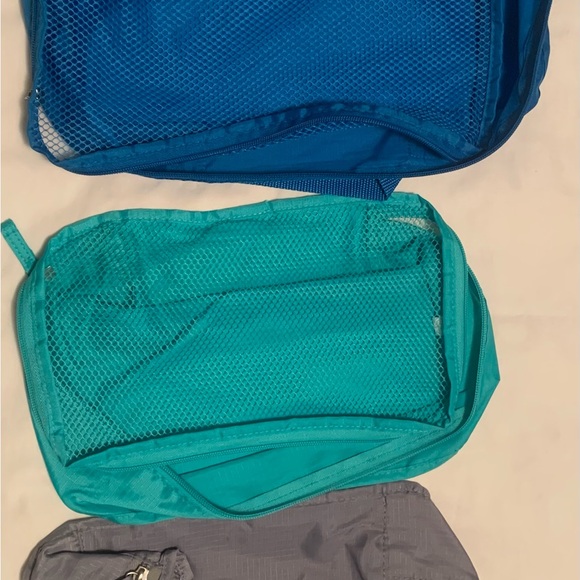 Travel Packing Cubes Set - Blue, Teal, Gray - Picture 1 of 8